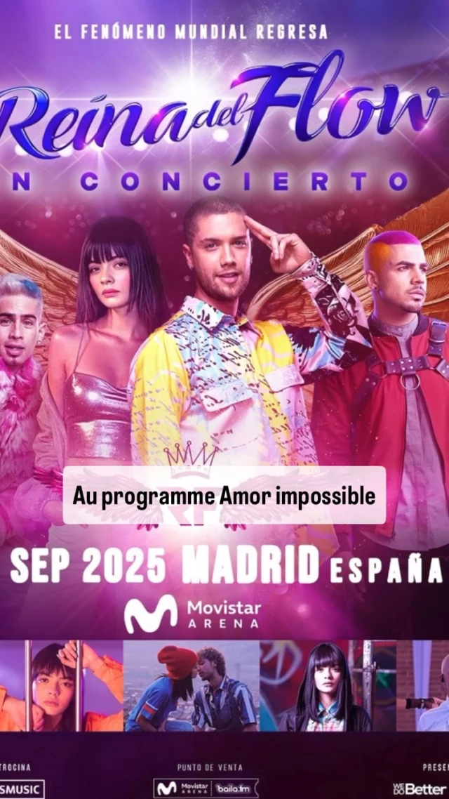 🎤 STOP TOUT. Les voix de La Reina del Flow arrivent… en Europe !

Oui, c’est vrai. Après des années à chanter ces titres mythiques dans notre salon, Amor Imposible, Reflejo, Perdóname… vont enfin résonner en live, sur scène, avec les vraies voix de la série 😭🔥

Et devinez quoi ?
➡️ Ça se passe en Espagne, en septembre,
Avec María José Vargas, Juan Manuel Restrepo, Juan Palau et Kevin Bury.

📍 Deux dates :
• La Corogne – 8 septembre
• Madrid – 10 septembre

On y était déjà en pensée pendant les faux concerts de la saison 3… cette fois, ce sera réel. Et on espère qu’ils viendront encore plus près bientôt 🙏

👀 Et si la prochaine étape… c’était la France ?

💬 Tag ton/ta pote fan de Yeimy et Charly
📤 Partage cette vidéo à toute la team Reina

#ReinaDelFlow #ReinaDelFlowLive #FêteDeLaMusique #ConcertsEspagne #UrbanMusic #LaReinaDelFlowFrance #netflix #lareinadelflow #lareinadelflow3